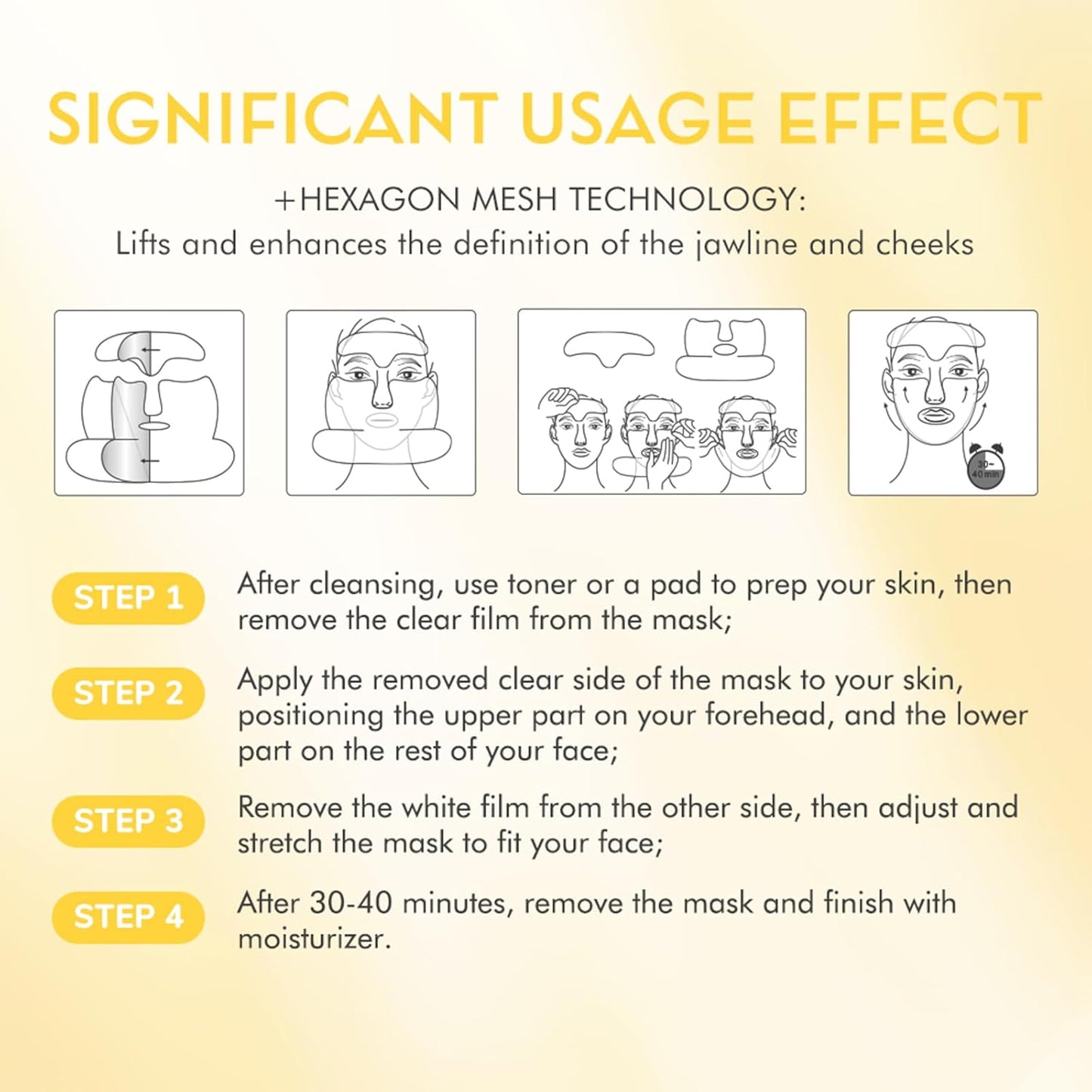 ENLIWISH Retinol Deep Collagen Overnight Boost Up Mask (Pack of 4)