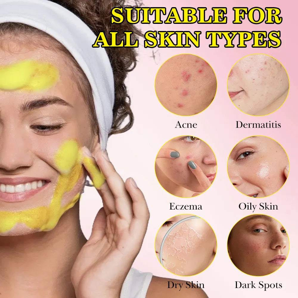 Turmeric Kojic Acid Lemon Deep Cleansing Pads Smoothing Natural Skin Care 40Pads/Bag (Pack of 2)