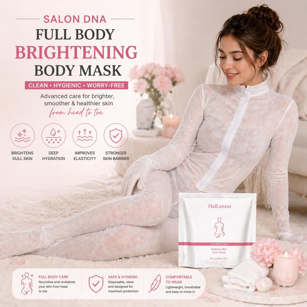 Salmon DNA Full Body Brightening Sheet Mask