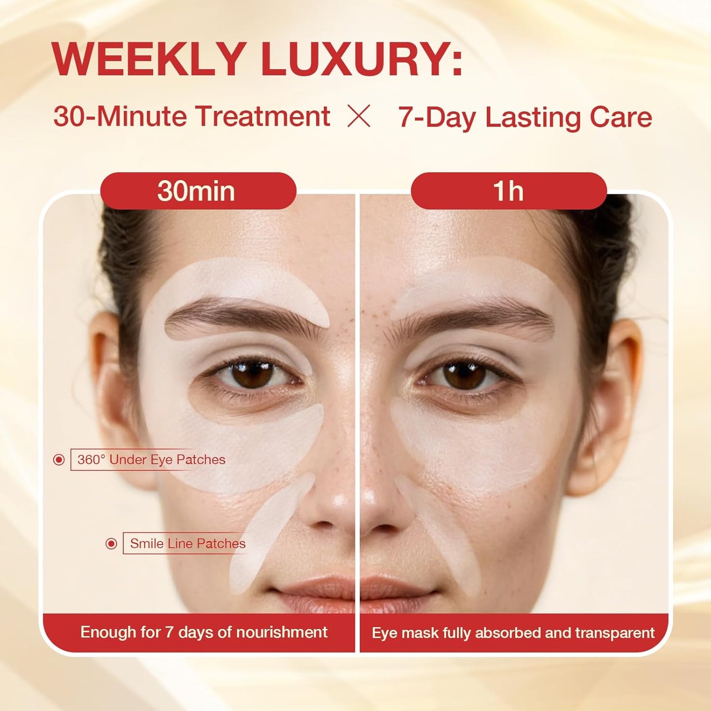 Deep Moisturizing Niacin Vitamin C Collagen Eye Mask (Pack of 5)