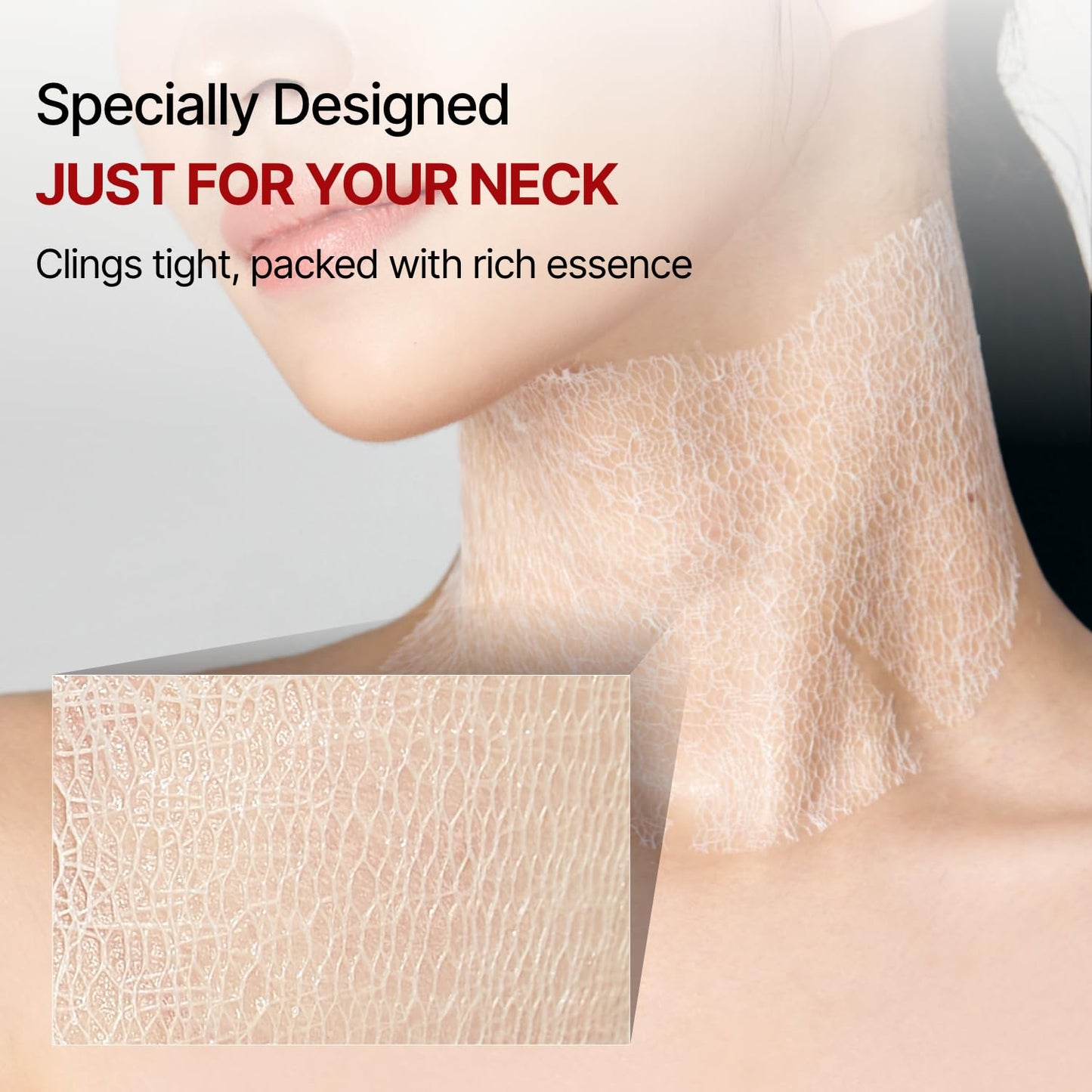 Wrinkle-fit Neck Mask 1 Box (Pack of 7) + Boosting Roller