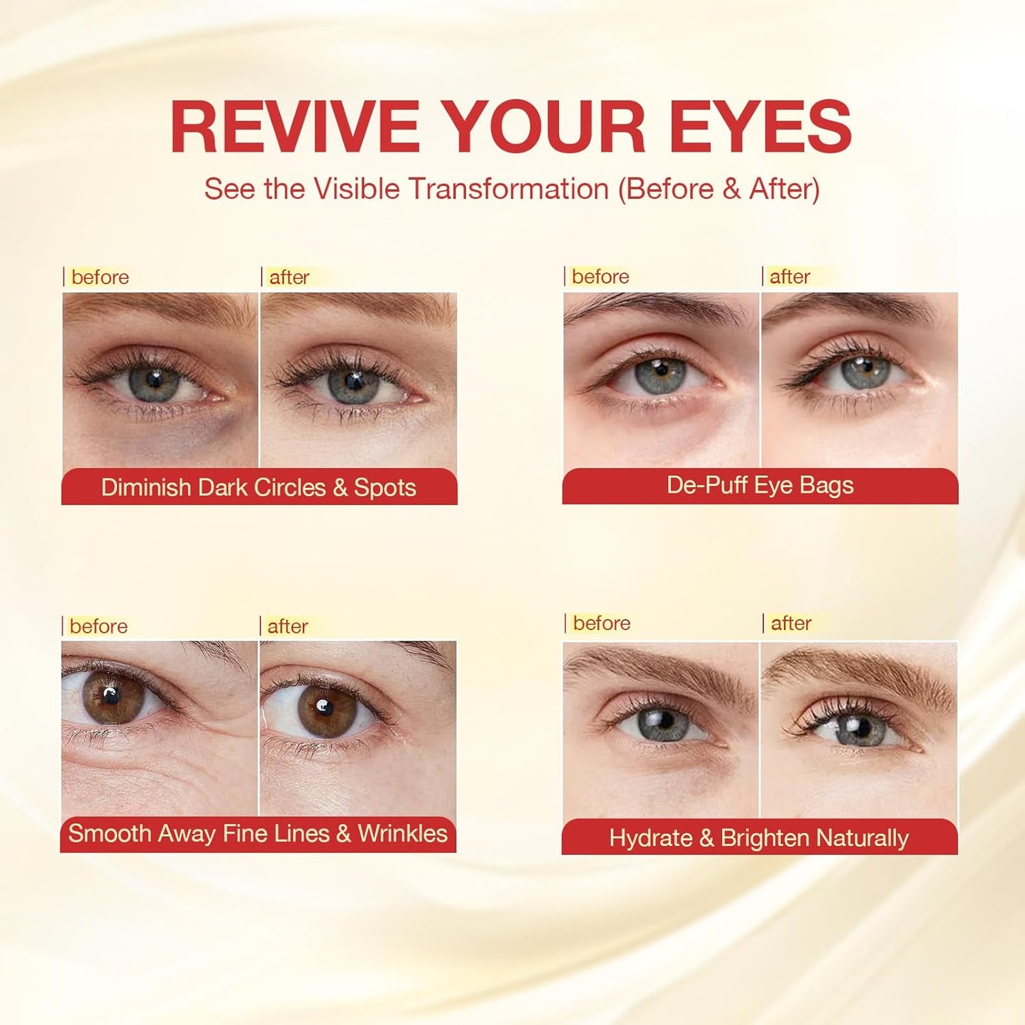 Deep Moisturizing Niacin Vitamin C Collagen Eye Mask (Pack of 5)