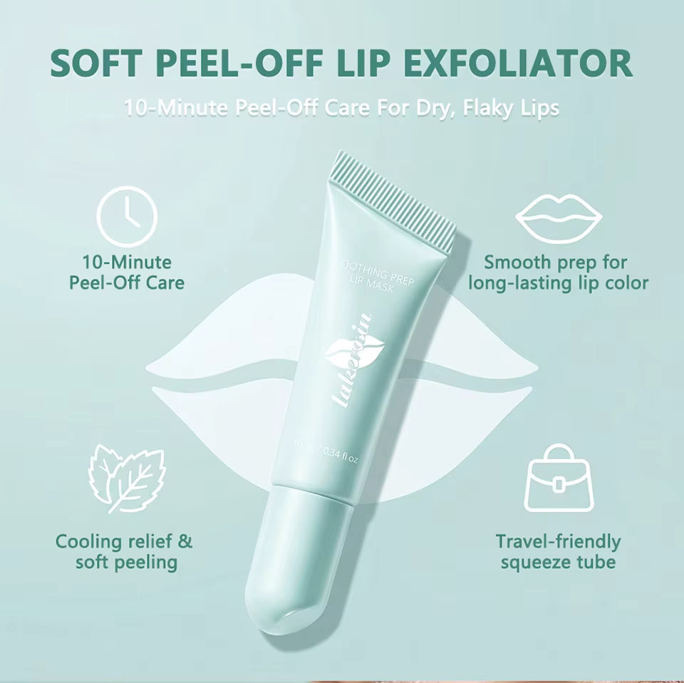 Peel Off Lip Mask 10ml Soothing Exfoliator for Dry Flaky Lips