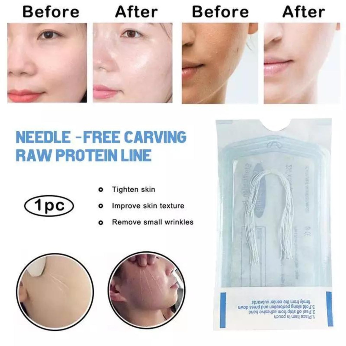 Protein Silk Melting Collagen Thread (60 pcs) + Collagen Mist