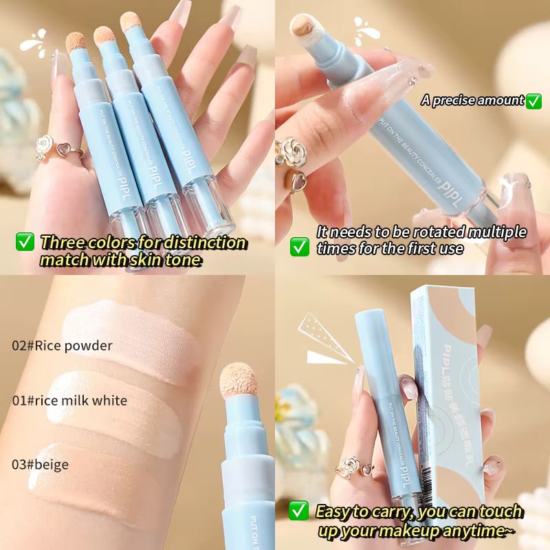 Under Eyes Dark Circle Face Brightening Concealer Pen (Pack of 3 Shades)