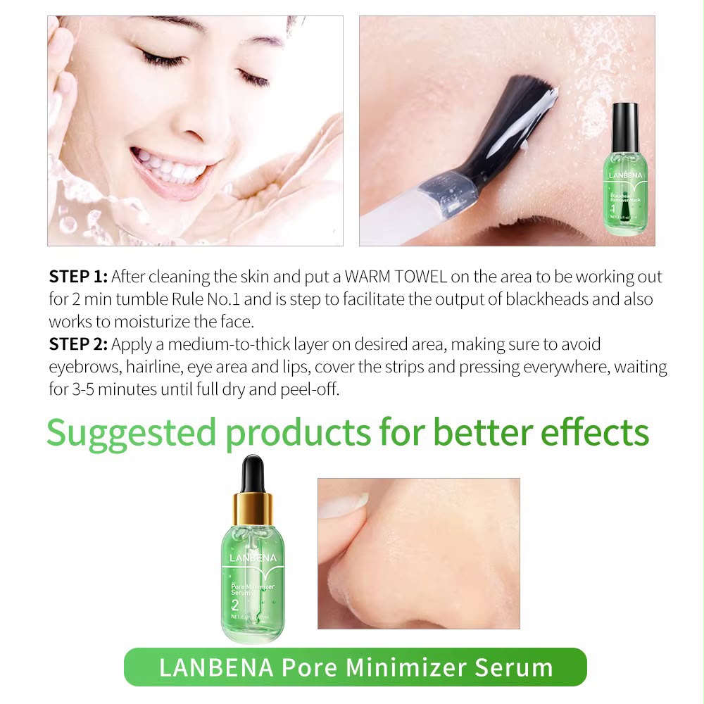 Lanbena Blackhead Remover Mask with 100 Straps