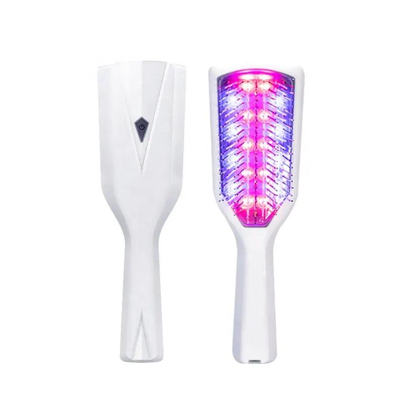 LED Comb - Red and Blue Light Vibration Hair Growth Comb