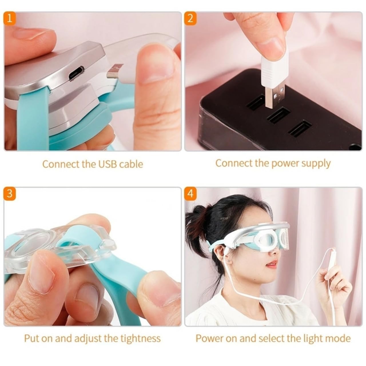 3 Color LED Light Eye Massager