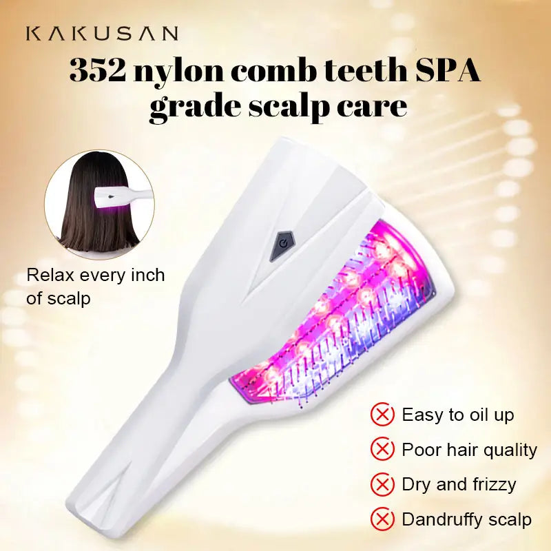 LED Comb - Red and Blue Light Vibration Hair Growth Comb