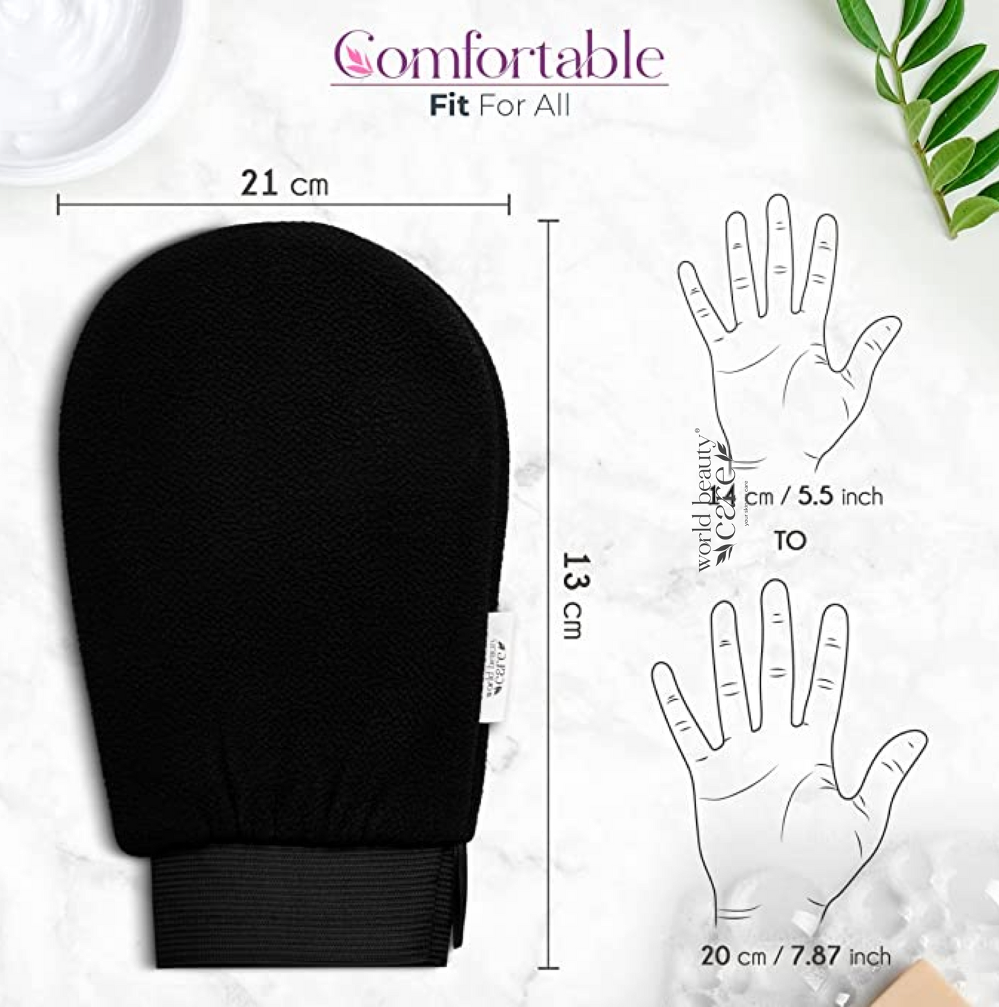 Double-Layered Moroccan Hammam Exfoliating Bath Glove