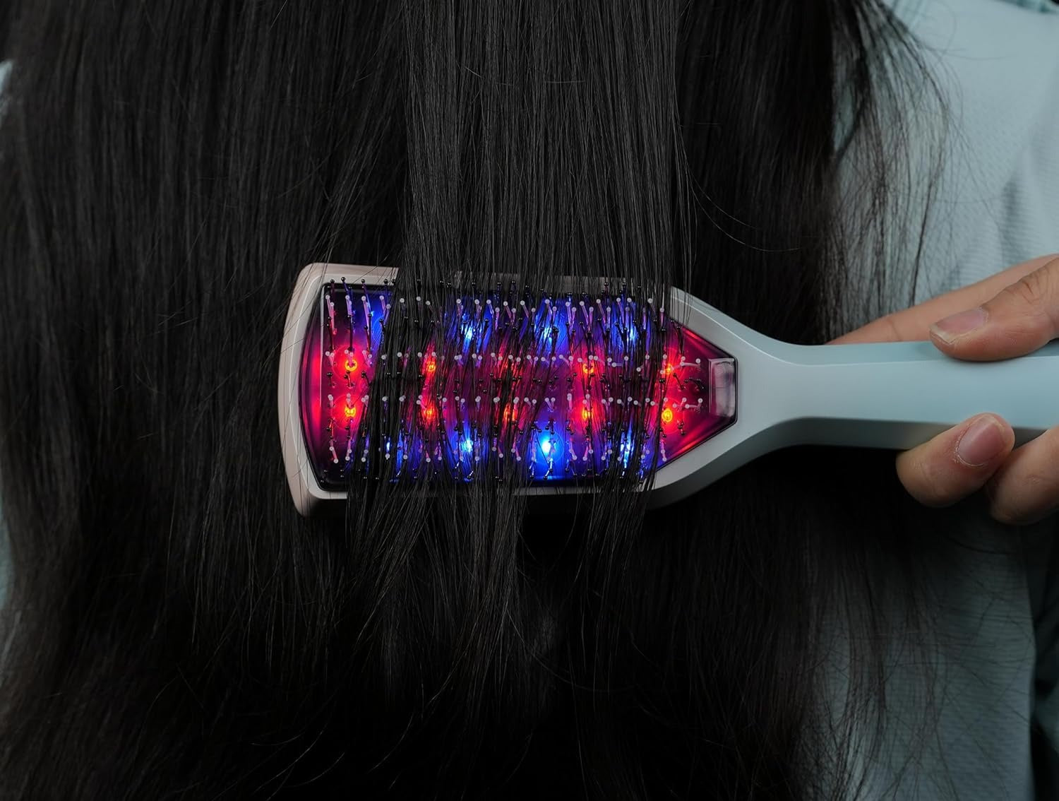 LED Comb - Red and Blue Light Vibration Hair Growth Comb